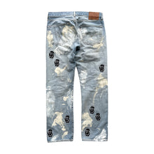 Smiley Patch Pants (Washed Blue)