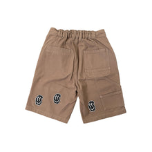Smiley Patch Shorts, Brown